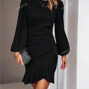 Nique Black Elegant Women's Dress